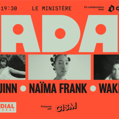 RADAR: Bel & Quinn + Naïma Frank + Wake Island au Ministère