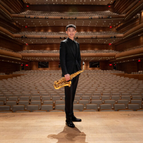 Jason Xu, first saxophonist to win top honors at the OSM Competition