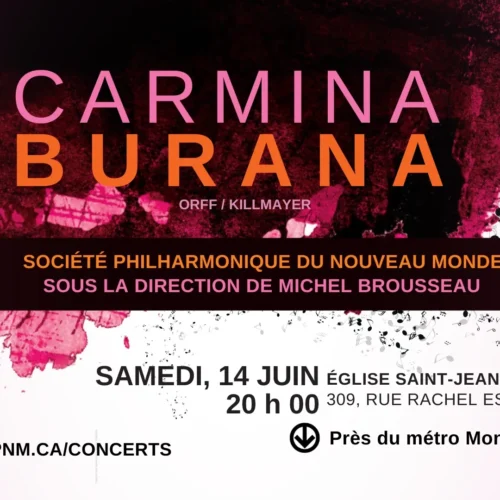 Festival Classica : Carmina Burana à l’Église Saint-Jean-Baptiste