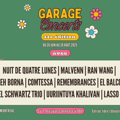 Mon garage musical : entrevue avec Ziya Tabassian pour la 11e édition des Garage Concerts