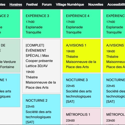 MUTEK | On the starting line, Vincent Lemieux the 26th presentation in Montreal