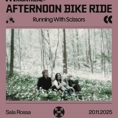 M pour Montréal : Afternoon Bike Ride – Running With Scissors à La Sala Rossa