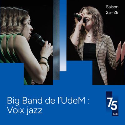 Big Band de l&rsquo;UdeM – Voix jazz à la Maison de la culture Côte-des-Neiges