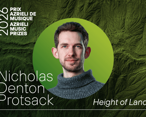 Prix Azrieli 2026 | Nicholas Denton Protsack : à la recherche d’une authentique symbiose